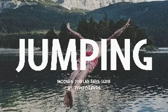 Jumping font