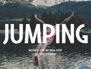 Jumping font