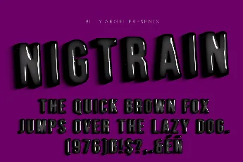 NIGHTRAIN PERSONAL USE font