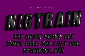 NIGHTRAIN PERSONAL USE font