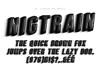 NIGHTRAIN PERSONAL USE font