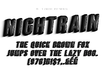 NIGHTRAIN PERSONAL USE font