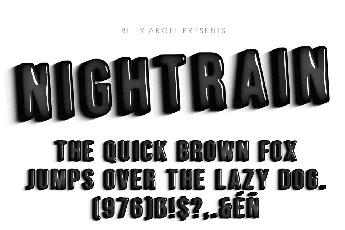 NIGHTRAIN PERSONAL USE font