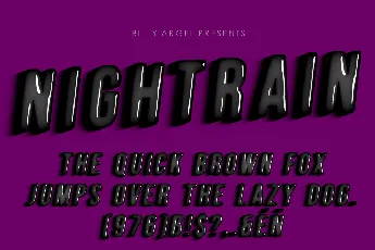 NIGHTRAIN PERSONAL USE font