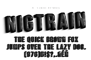 NIGHTRAIN PERSONAL USE font