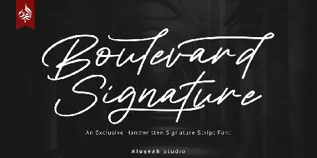 Boulevard Signature font