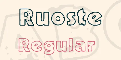 Ruoste font