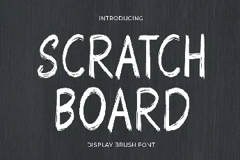 Scratch Board font