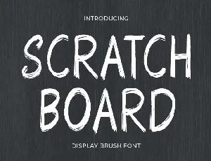 Scratch Board font