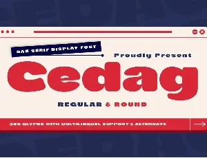 Cedag font