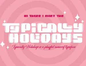 Typically Holidays font