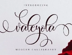 Valeyola Calligraphy font