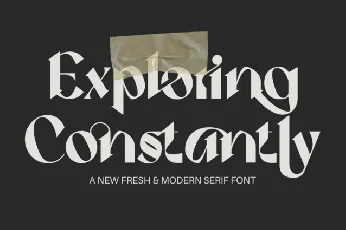 Exploring Constantly font