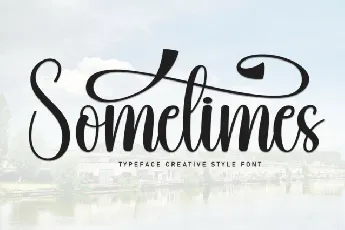 Sometimes Script Typeface font