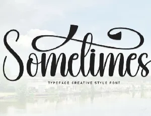 Sometimes Script Typeface font