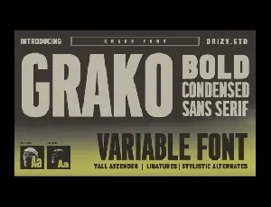 Grako font