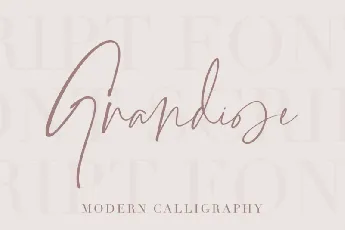 Grandiose Signature font