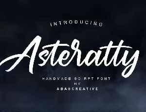 Asteratty font