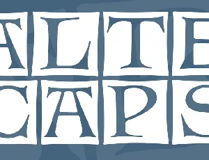 Alte Caps font