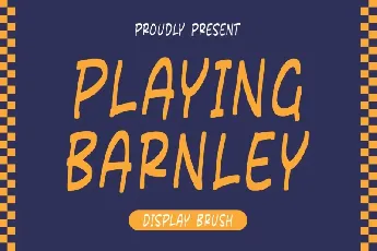 Playing Barnley font