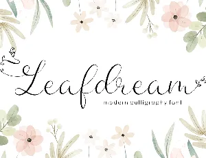 Leafdream font