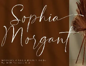 Sophia Morgant Calligraphy font