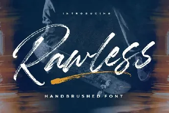 Rawless Natural Handbrushed font