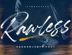 Rawless Natural Handbrushed font