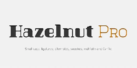 Hazelnut Pro Family font