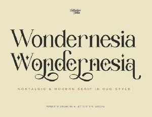 Wondernesia font