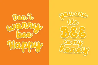 Flower Bee font