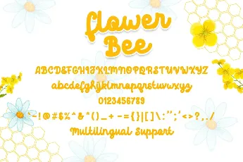 Flower Bee font