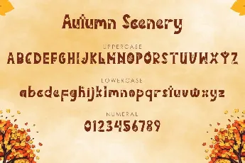 Autumn Scenery font