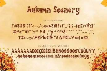 Autumn Scenery font