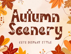 Autumn Scenery font