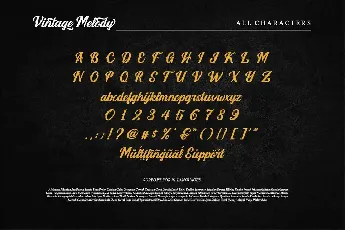 Vintage Melody font