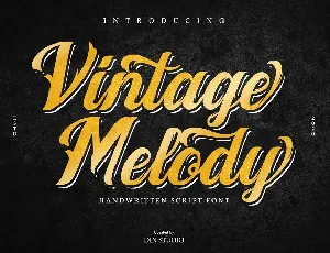 Vintage Melody font