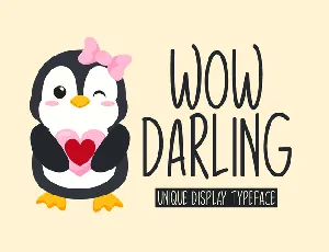 Wow Darling font