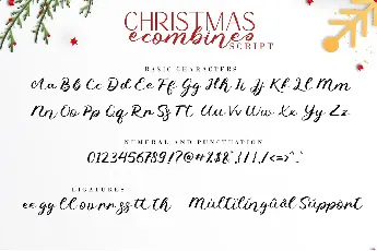 Christmas Combine Script font