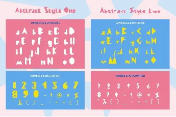 Abstract Style font