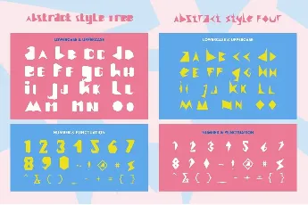 Abstract Style font