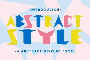 Abstract Style font