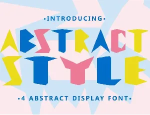 Abstract Style font