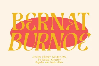 Bernat Burnoe font