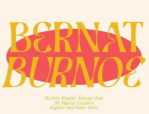 Bernat Burnoe font