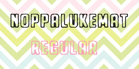 Noppalukemat font