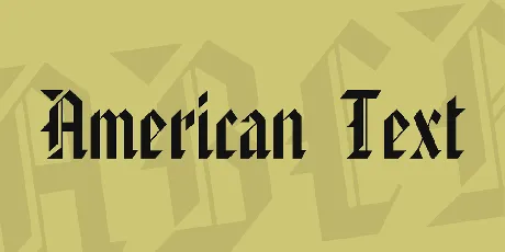 American Text font