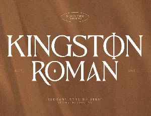 Kingston Roman font