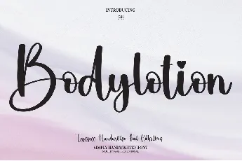 Bodylotion font