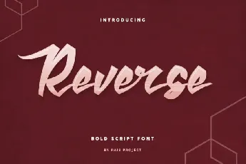 Reverse Lettering font